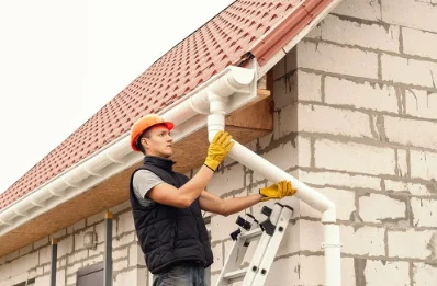 Pose et remplacement de gouttières à Appietto
